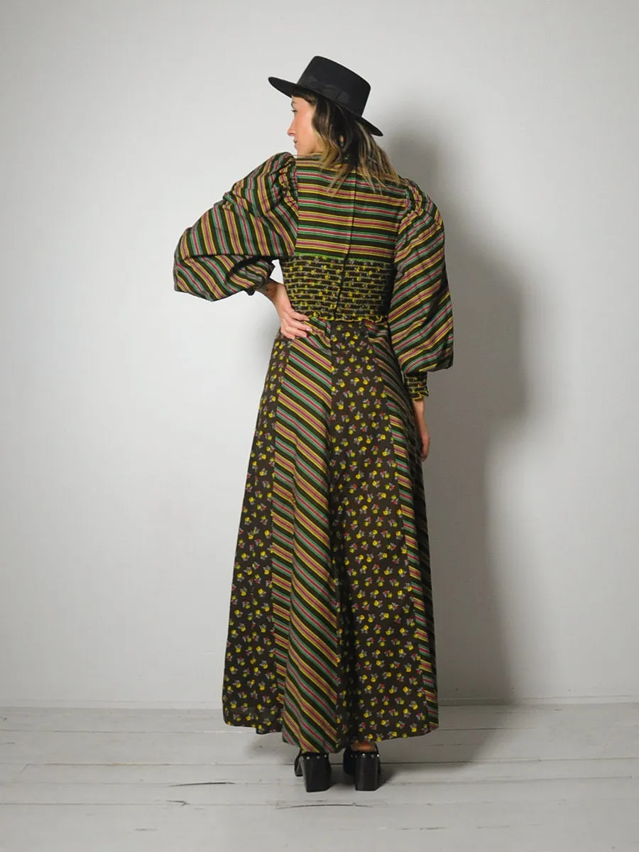 1970's Balloon Sleeve Dress