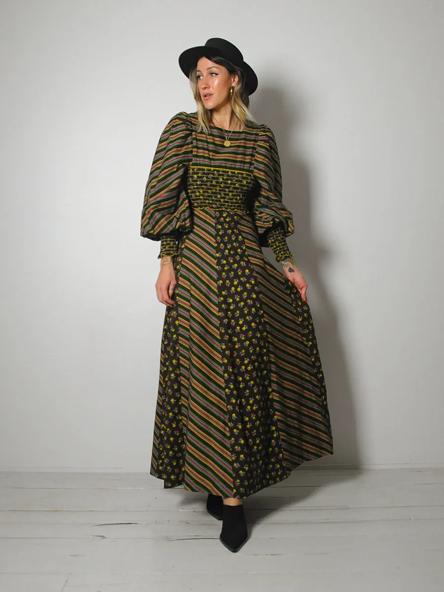 1970's Balloon Sleeve Dress