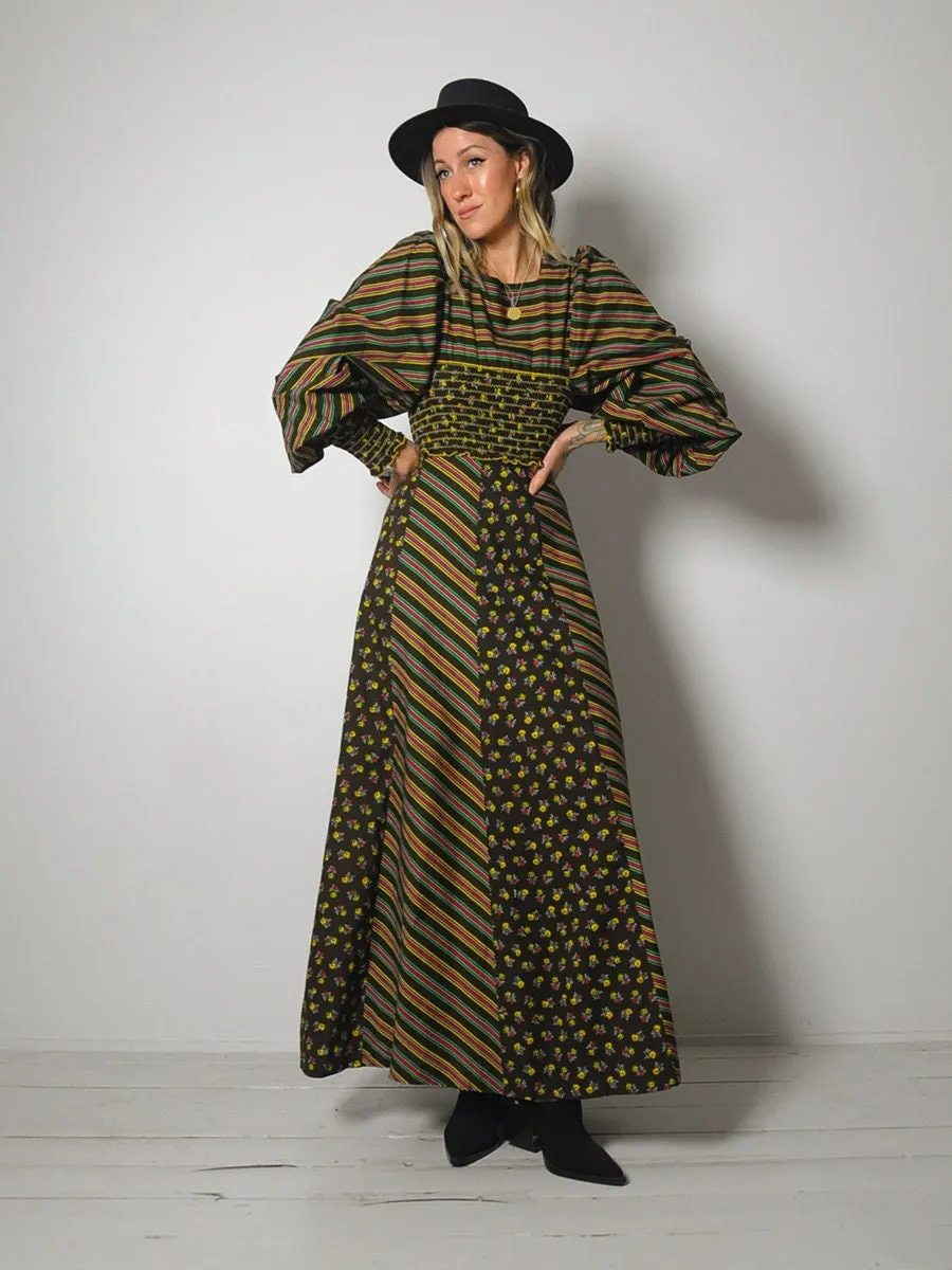 1970's Balloon Sleeve Dress