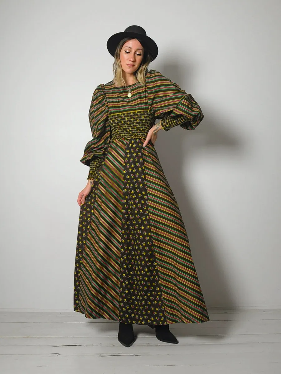 1970's Balloon Sleeve Dress