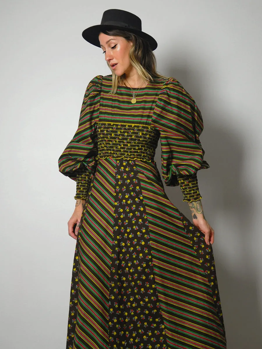 1970's Balloon Sleeve Dress