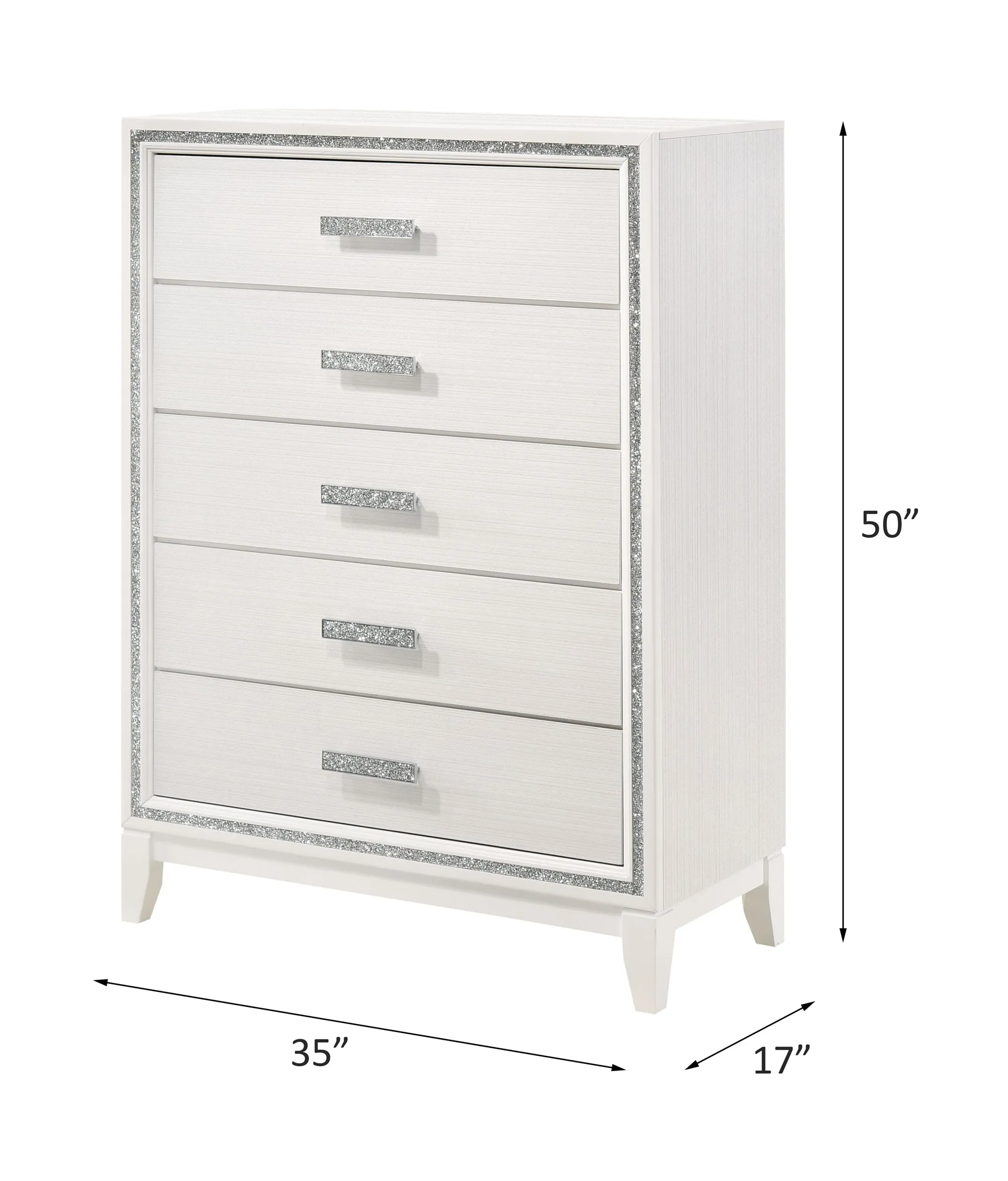 ACME Haiden Chest, White Finish 28456