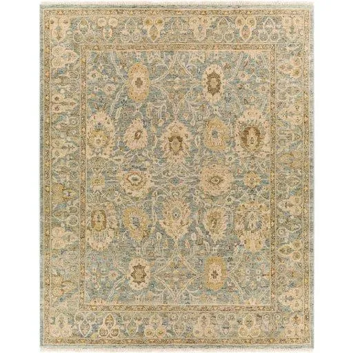 Anatolia Hand Knotted Brown, Sage & Beige Wool Area Rug -  Available in a Variety of Sizes