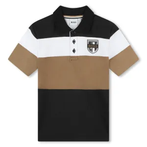 Black Short Sleeve Polo