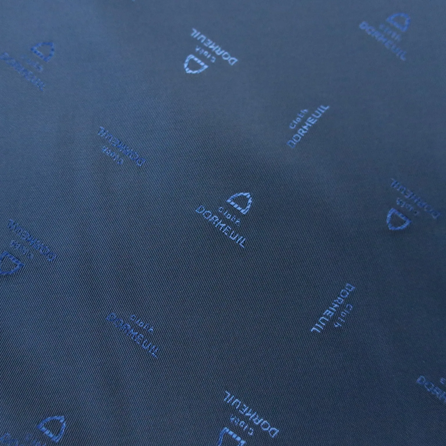 Blue Solid Acetate Viscose Dormeuil Exclusive Lining