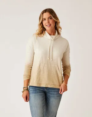 Bodie Funnel Neck: Lt. Khaki Ombre