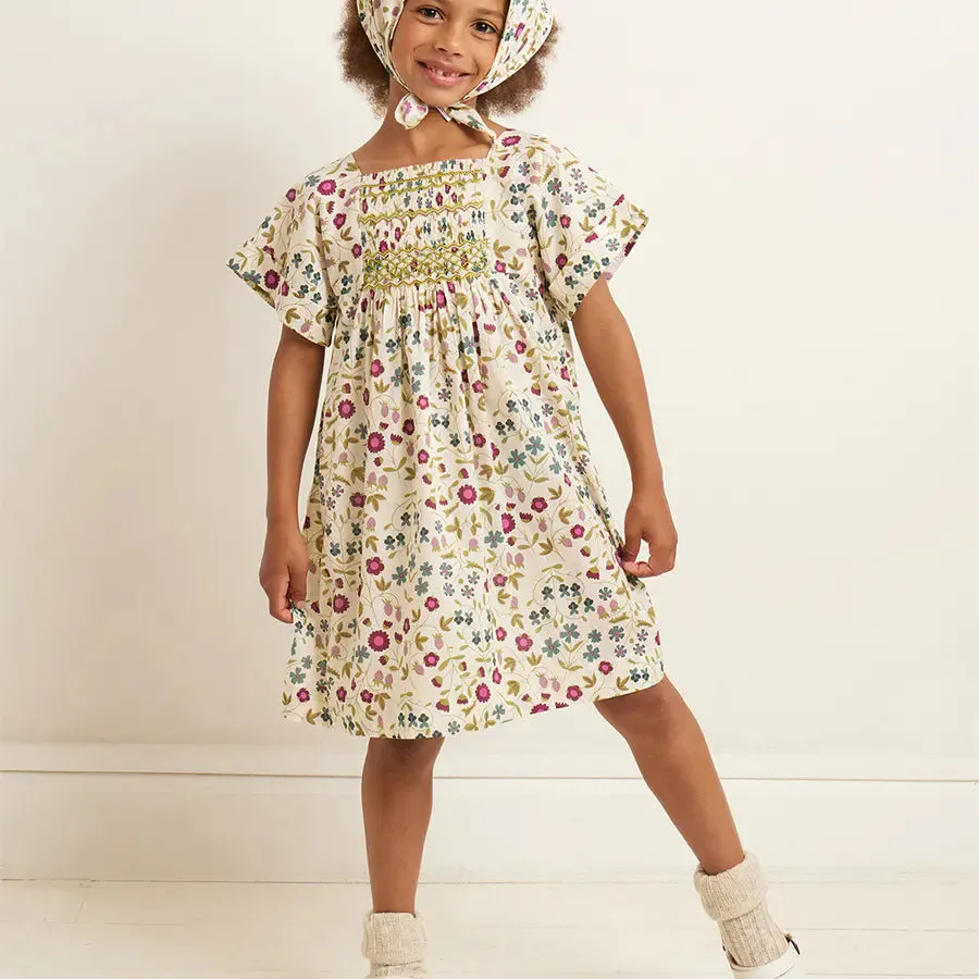 Bonpoint Liberty Smocked Paysanne Dress