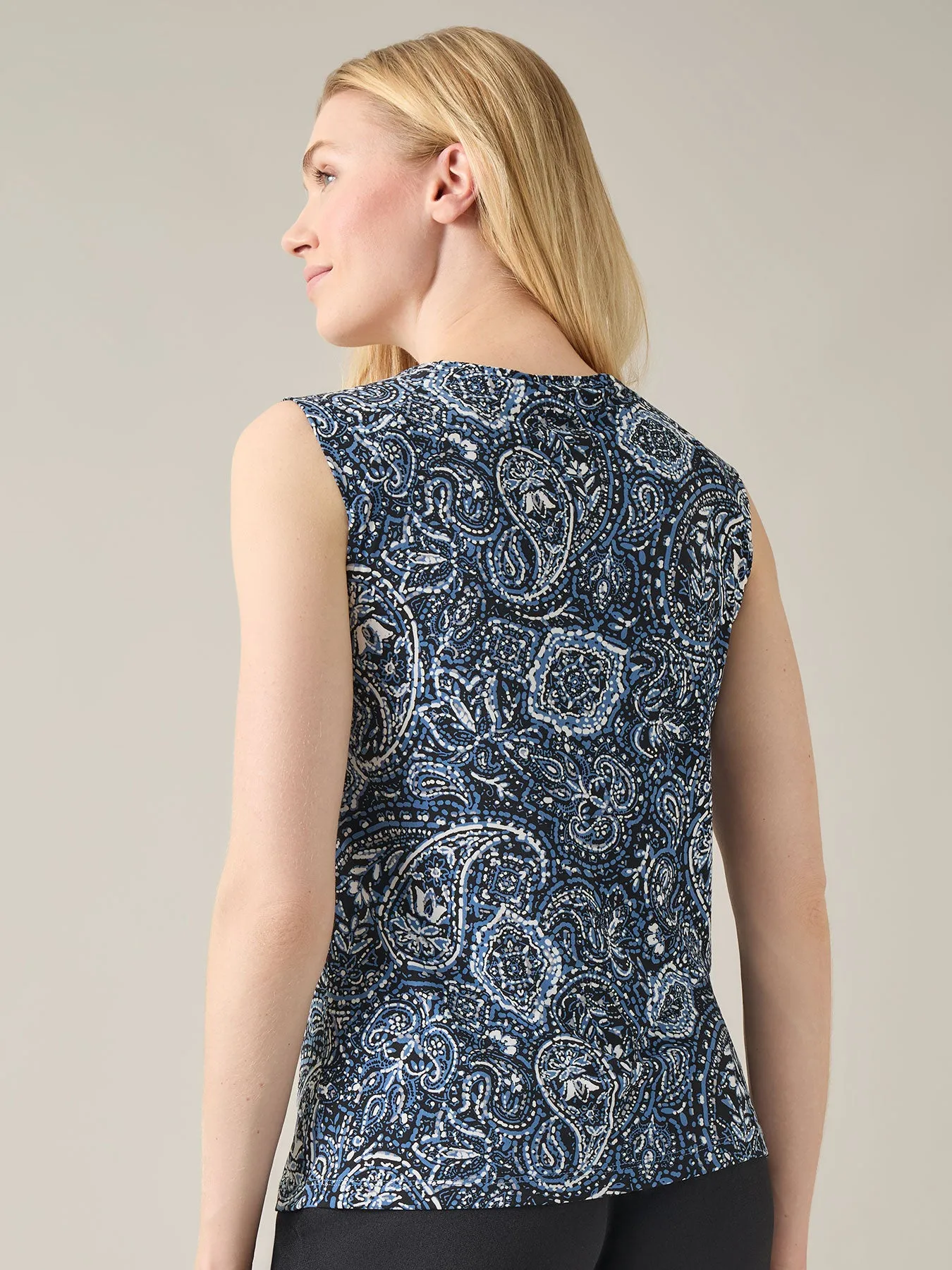 Cap Sleeve Paisley Tank, Everyday Knit