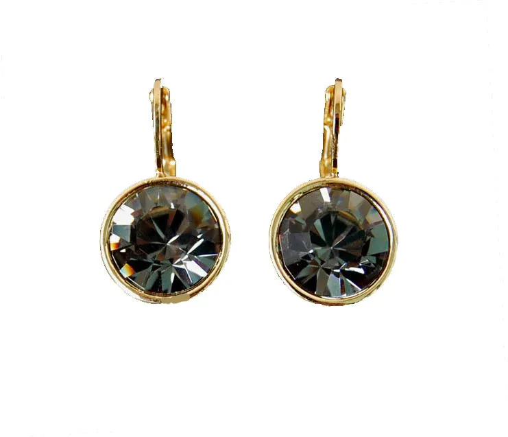 Cimber Designs Classic Swarovski GOLD Stud Earring