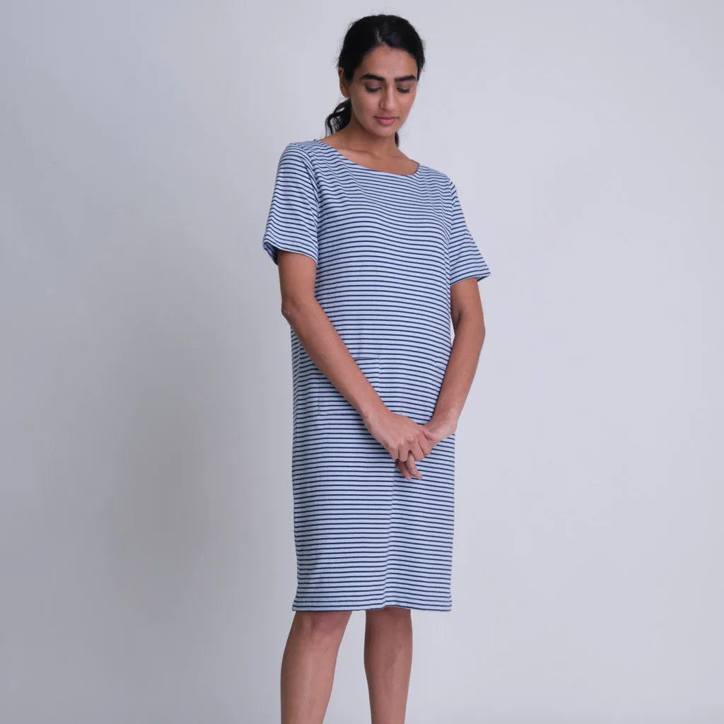 Classic Sailor Striped T-Shirt Dress