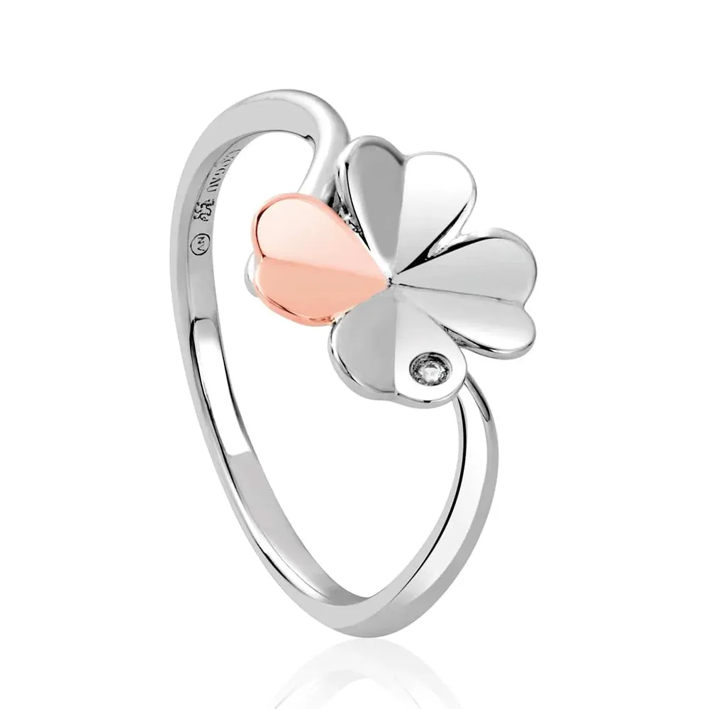 Clogau Pob Lwc Good Luck Silver Ring 3SLCL0609