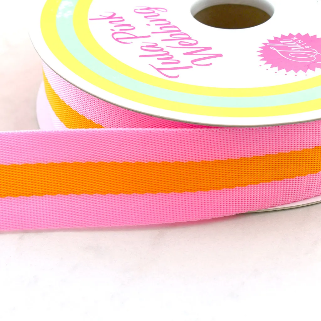 Colorful Stripe Nylon Webbing 1-1/2 inch