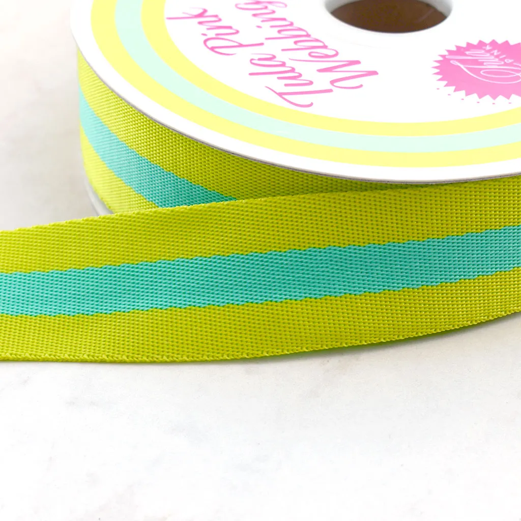 Colorful Stripe Nylon Webbing 1-1/2 inch