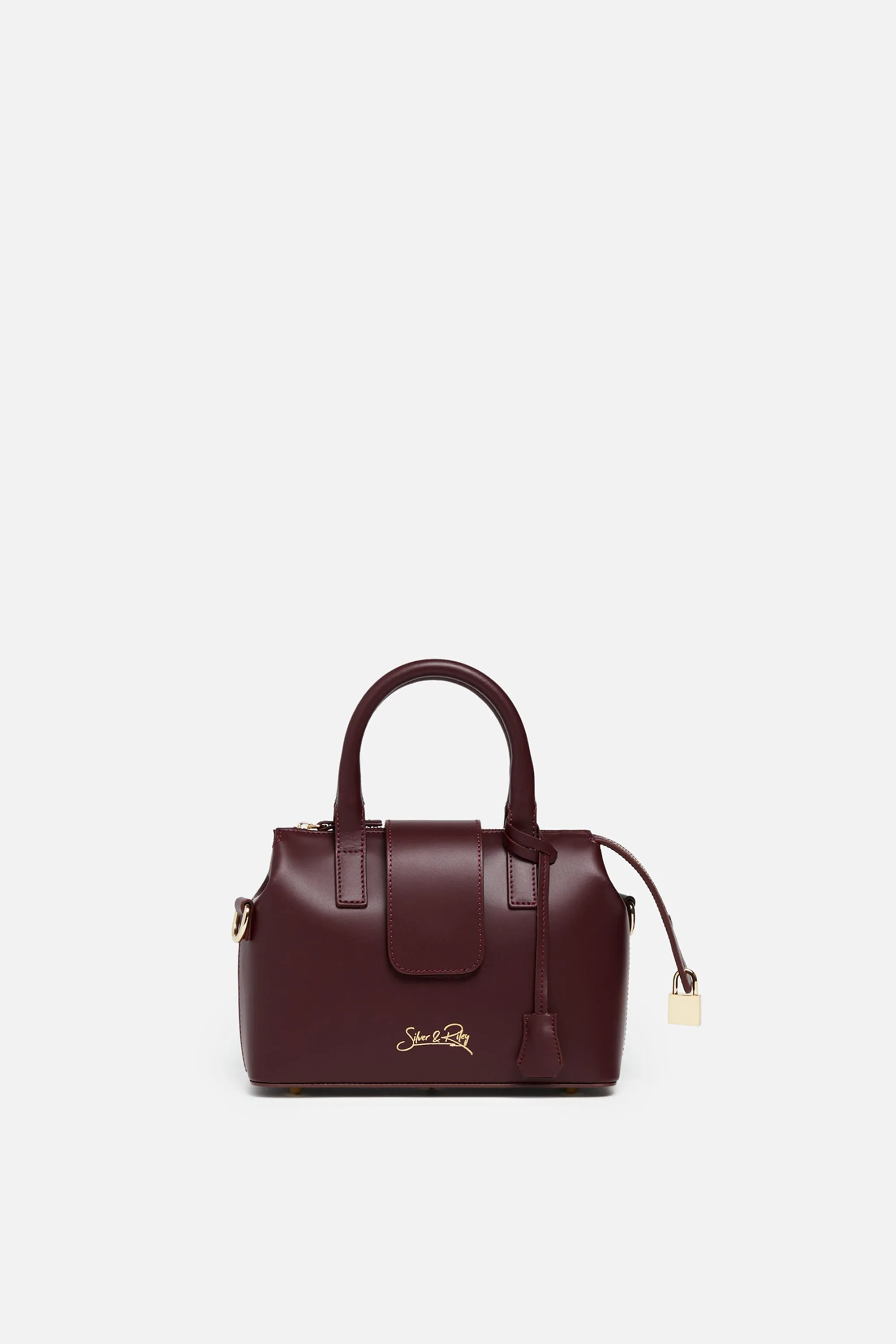 Convertible Executive Leather Bag MINI in Burgundy