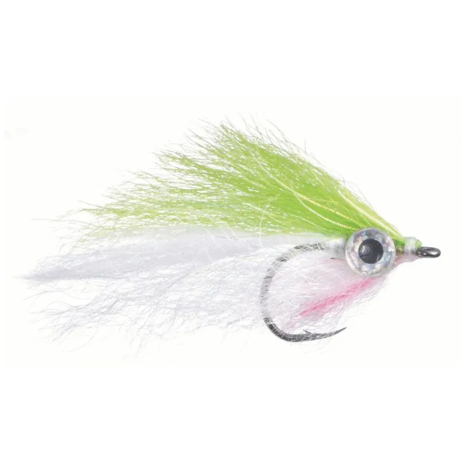 Cowen's Baitfish - Chartreuse/White - Size 1/0