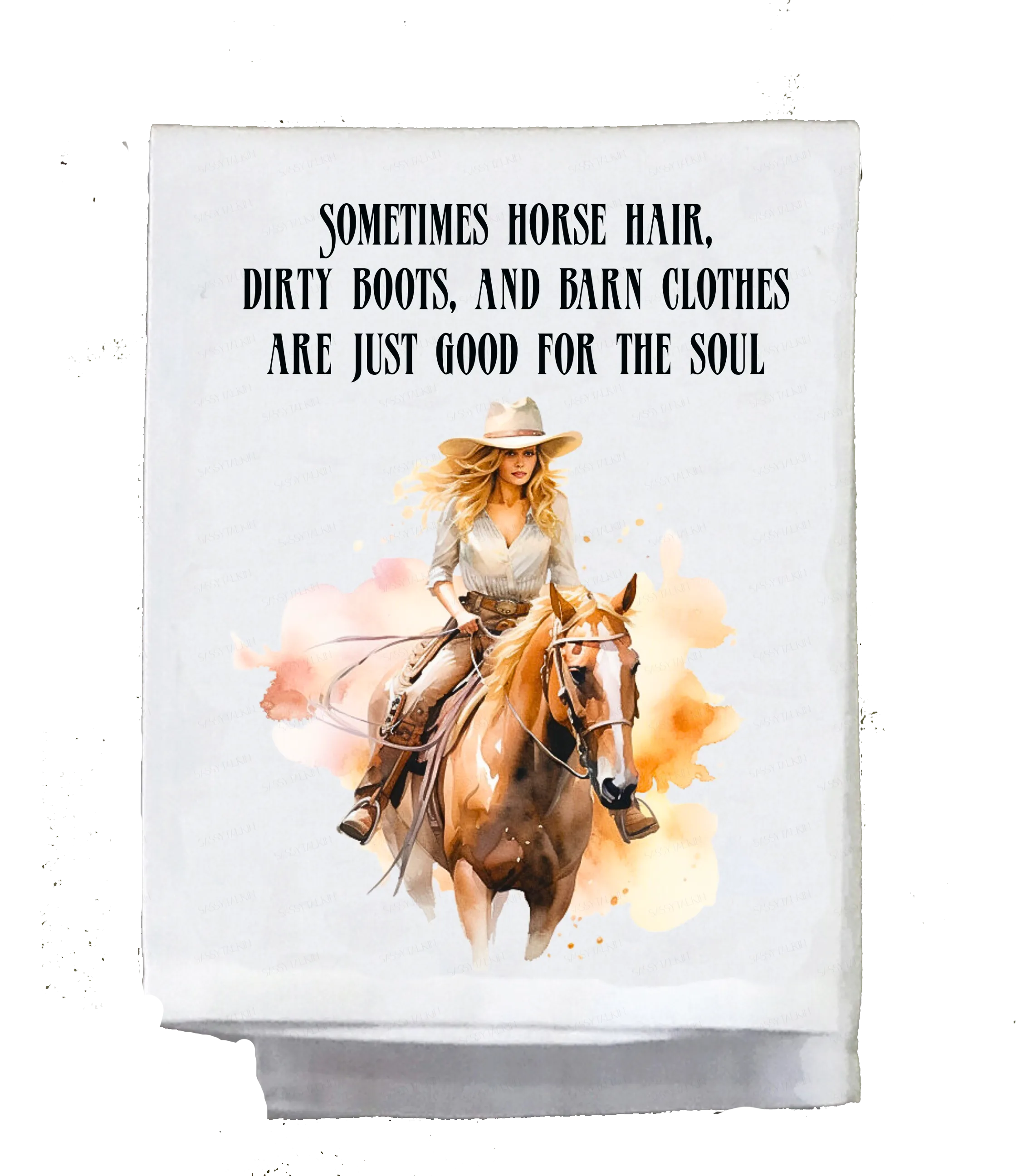 Cowgirls, Dish Towel, Cowgirls on Horses