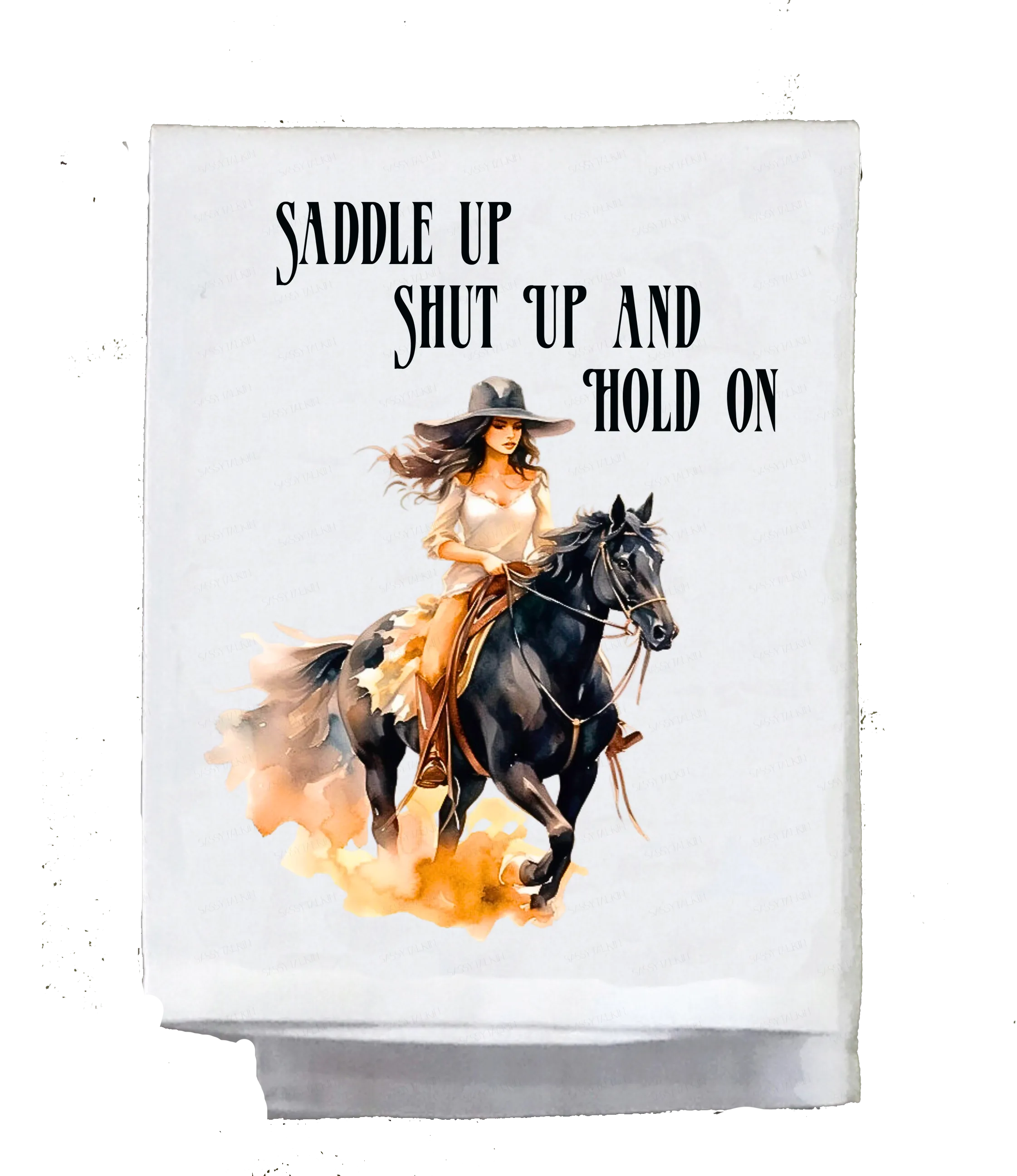 Cowgirls, Dish Towel, Cowgirls on Horses