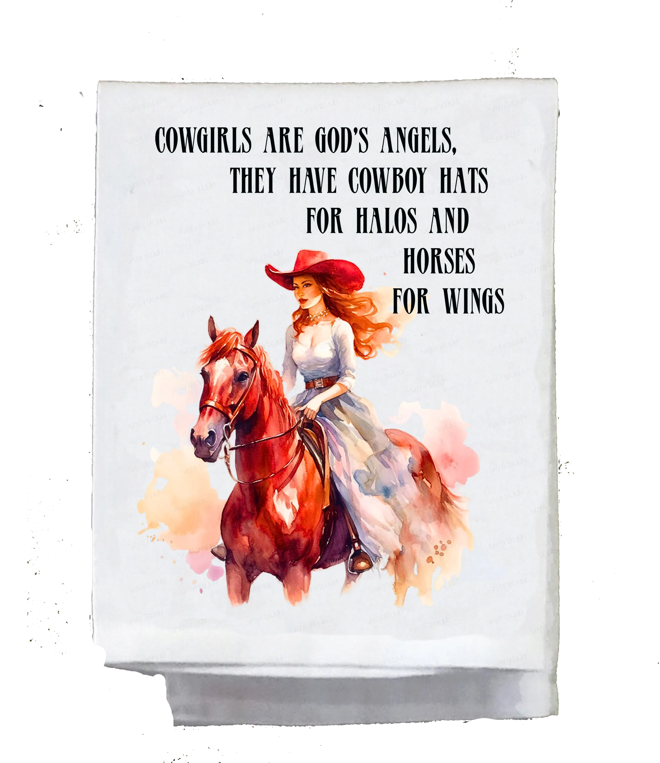 Cowgirls, Dish Towel, Cowgirls on Horses