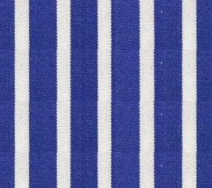 Dark Blue Striped Italian Cotton