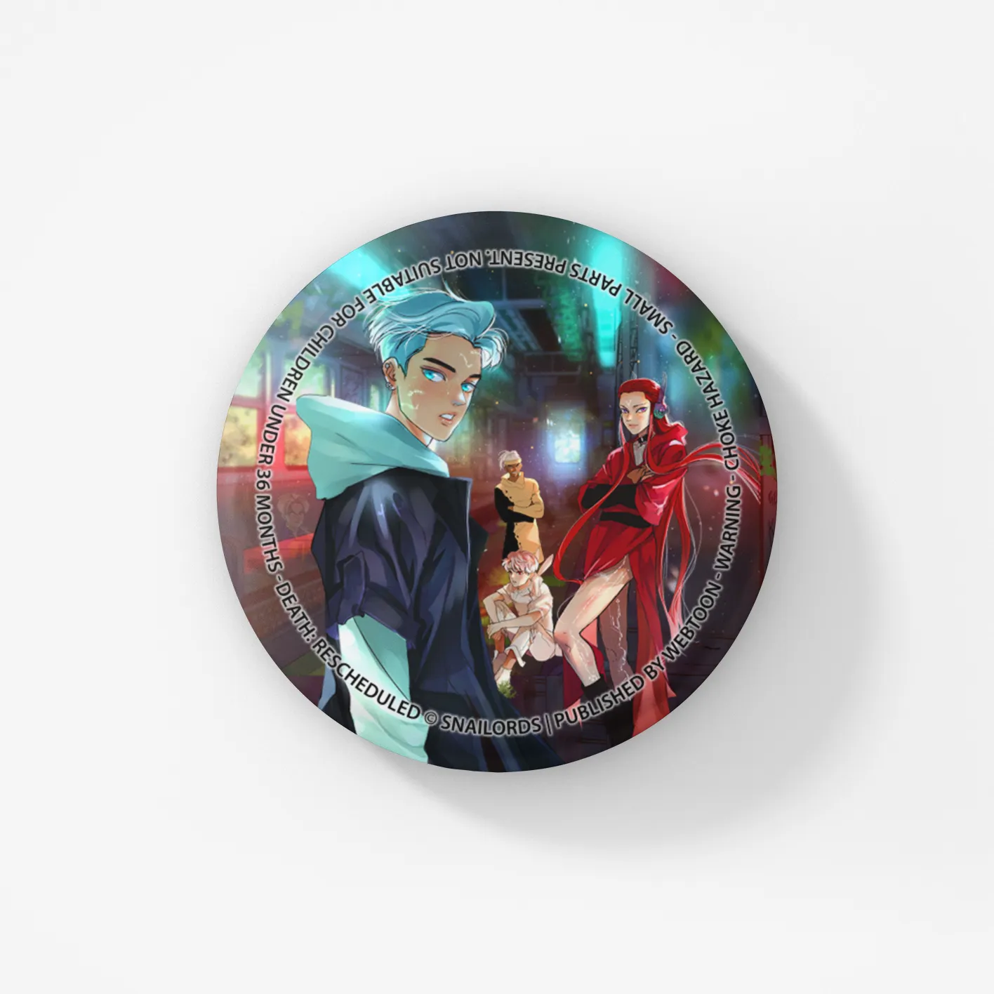 Death Rescheduled Button Badge Set