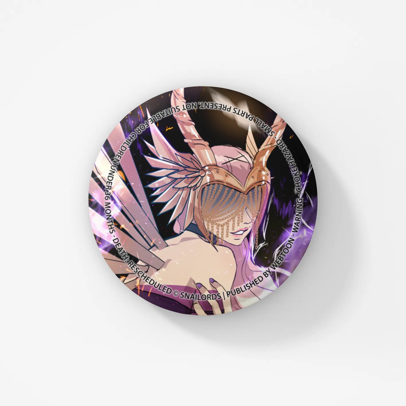 Death Rescheduled Button Badge Set