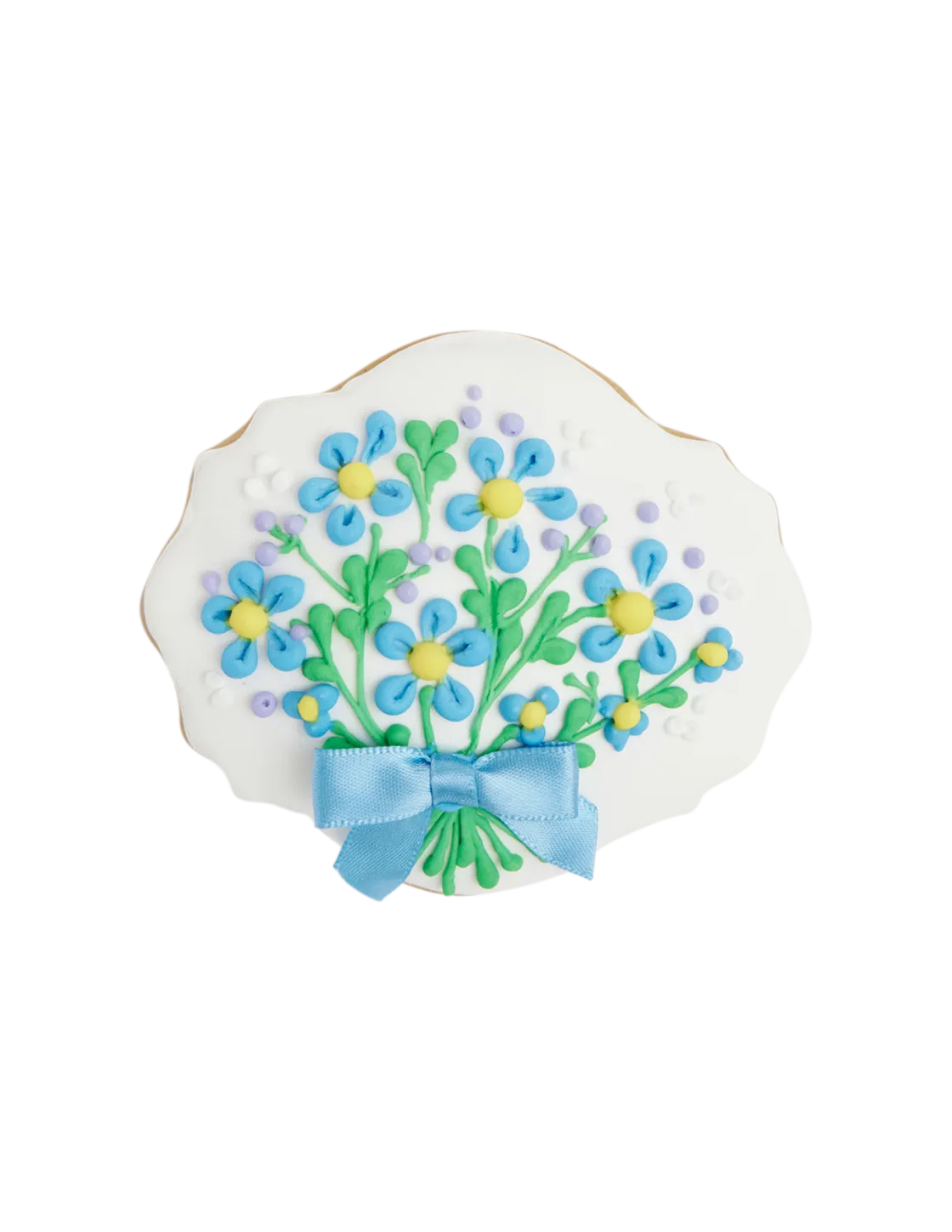 Forget-Me-Not Bouquet Cookie