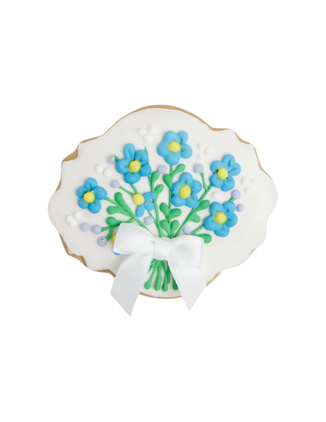 Forget-Me-Not Bouquet Cookie