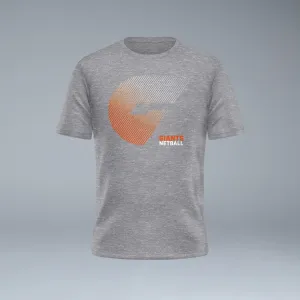 GIANTS Netball Unisex Stadium Tee - Grey