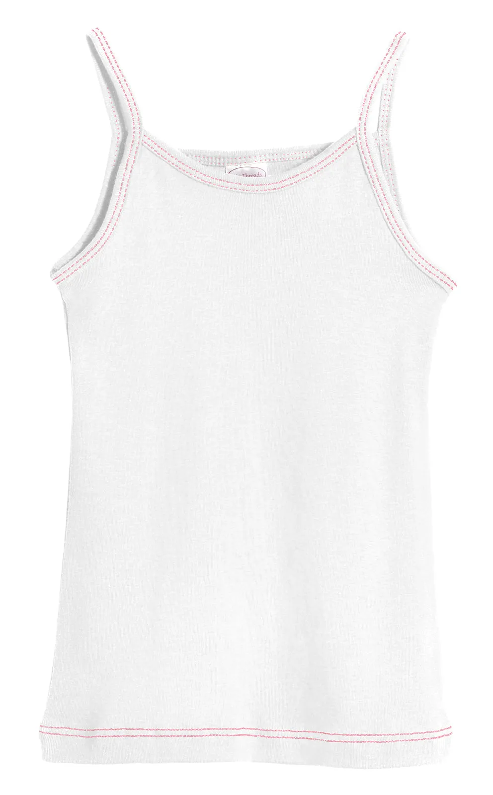 Girls Soft Cotton Camisole | White