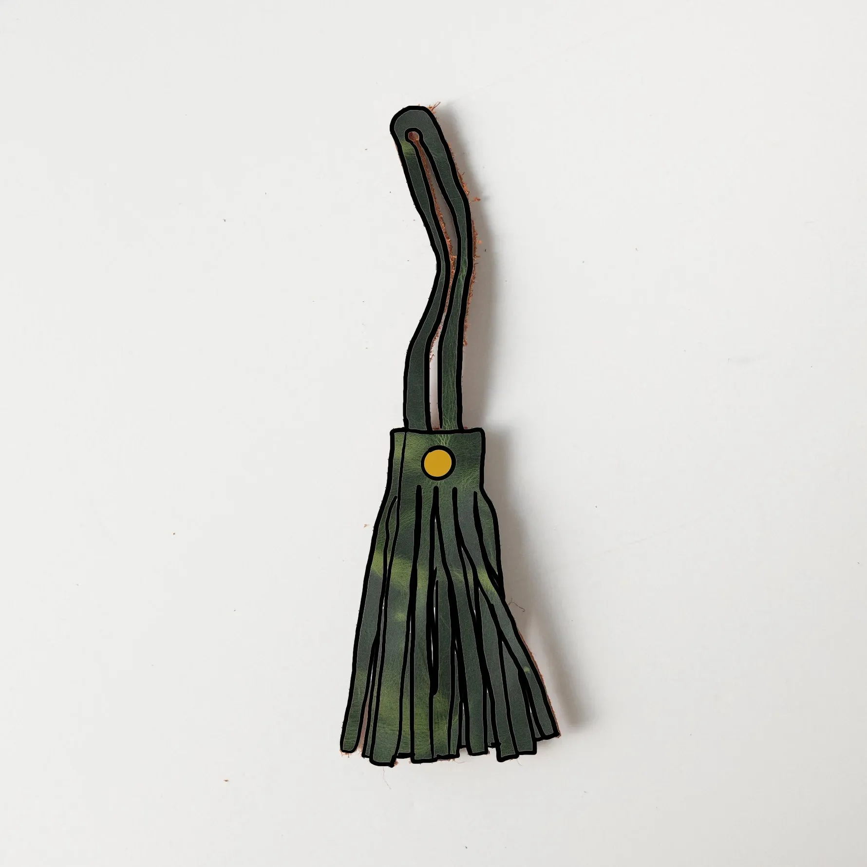 Green Cheaha Leather Tassel