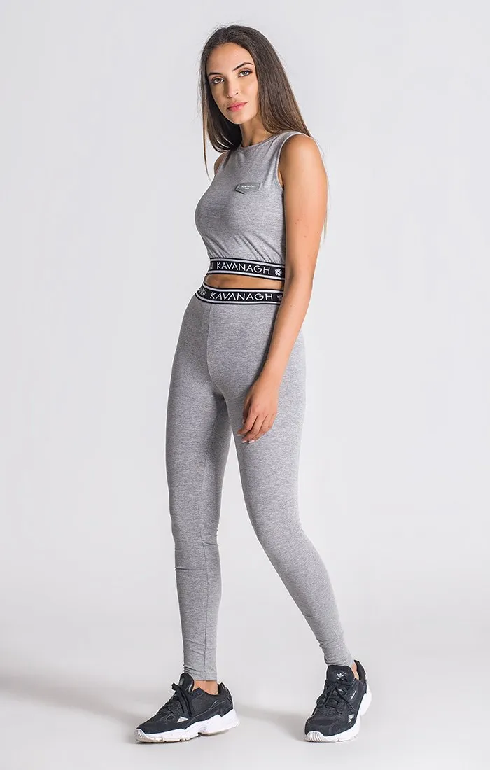 Grey Melange Core Top