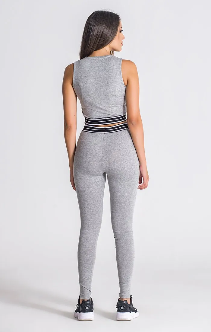 Grey Melange Core Top