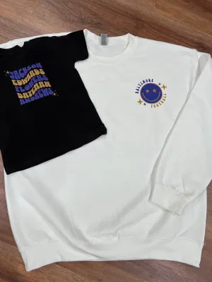 Groovy Baltimore football crewneck