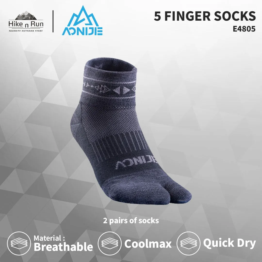 Kaos Kaki Aonijie E4805 Finger Socks 2 Pasang