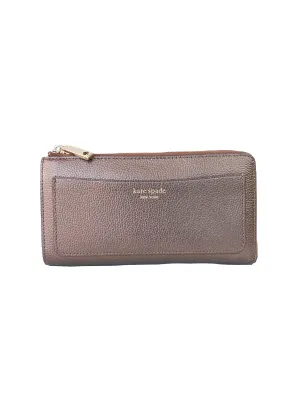 Kate Spade bronze leather wallet