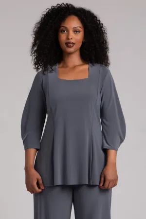 Lantern Tunic | Melange Gunmetal