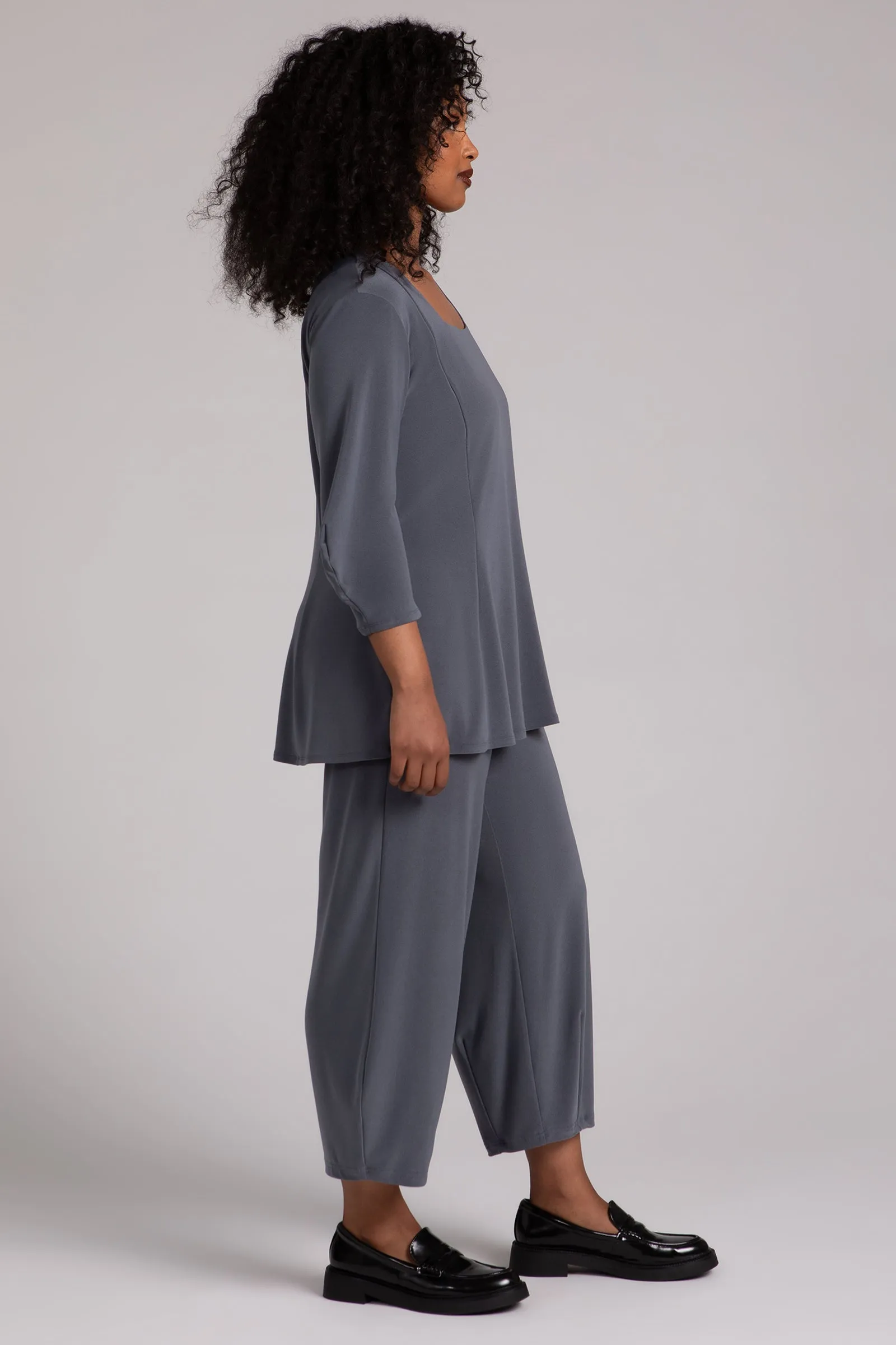 Lantern Tunic | Melange Gunmetal