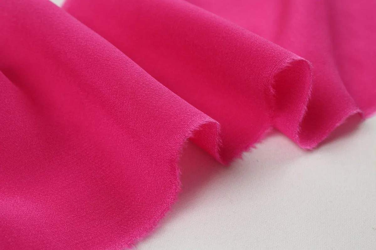 Natural Silk Crepe de Chine - Light-Weight - 14 Colors Available