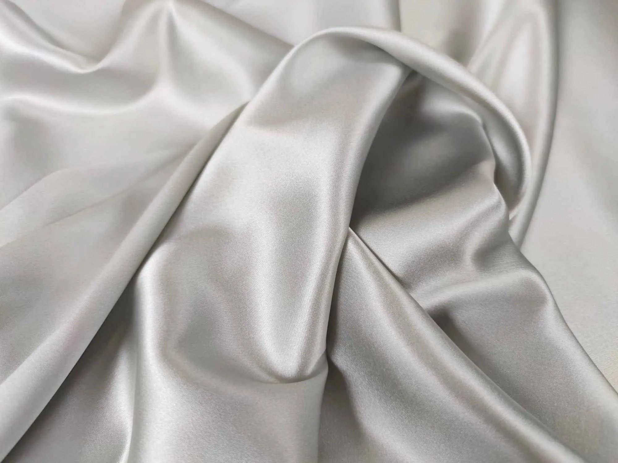 Natural Silk Satin with Elastane - 15 Colors Available