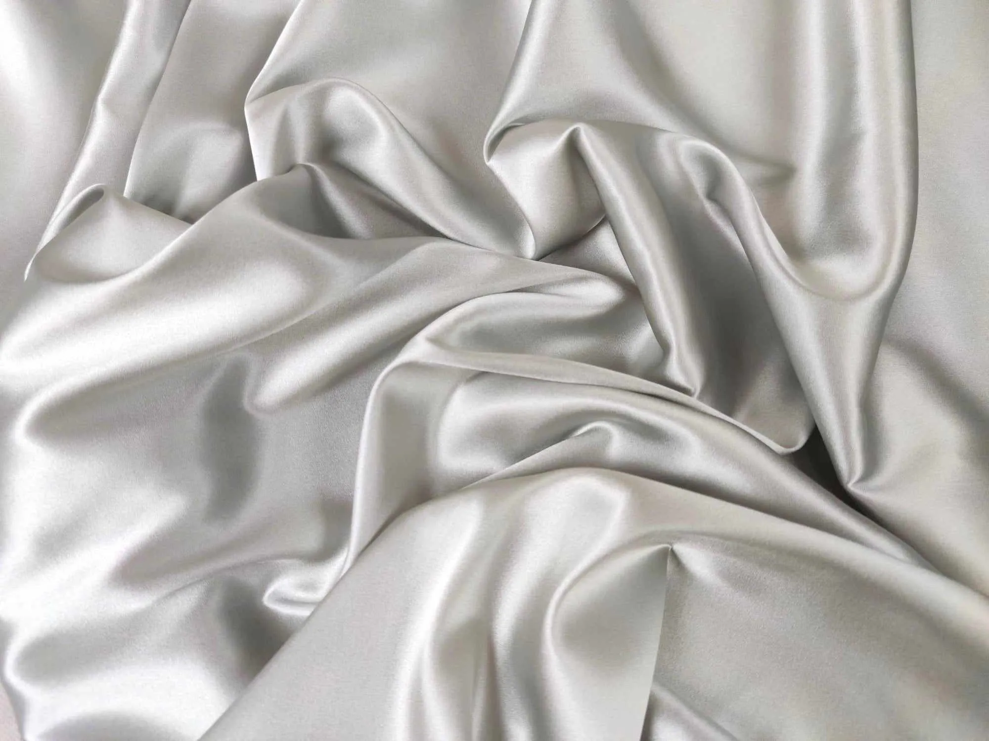 Natural Silk Satin with Elastane - 15 Colors Available