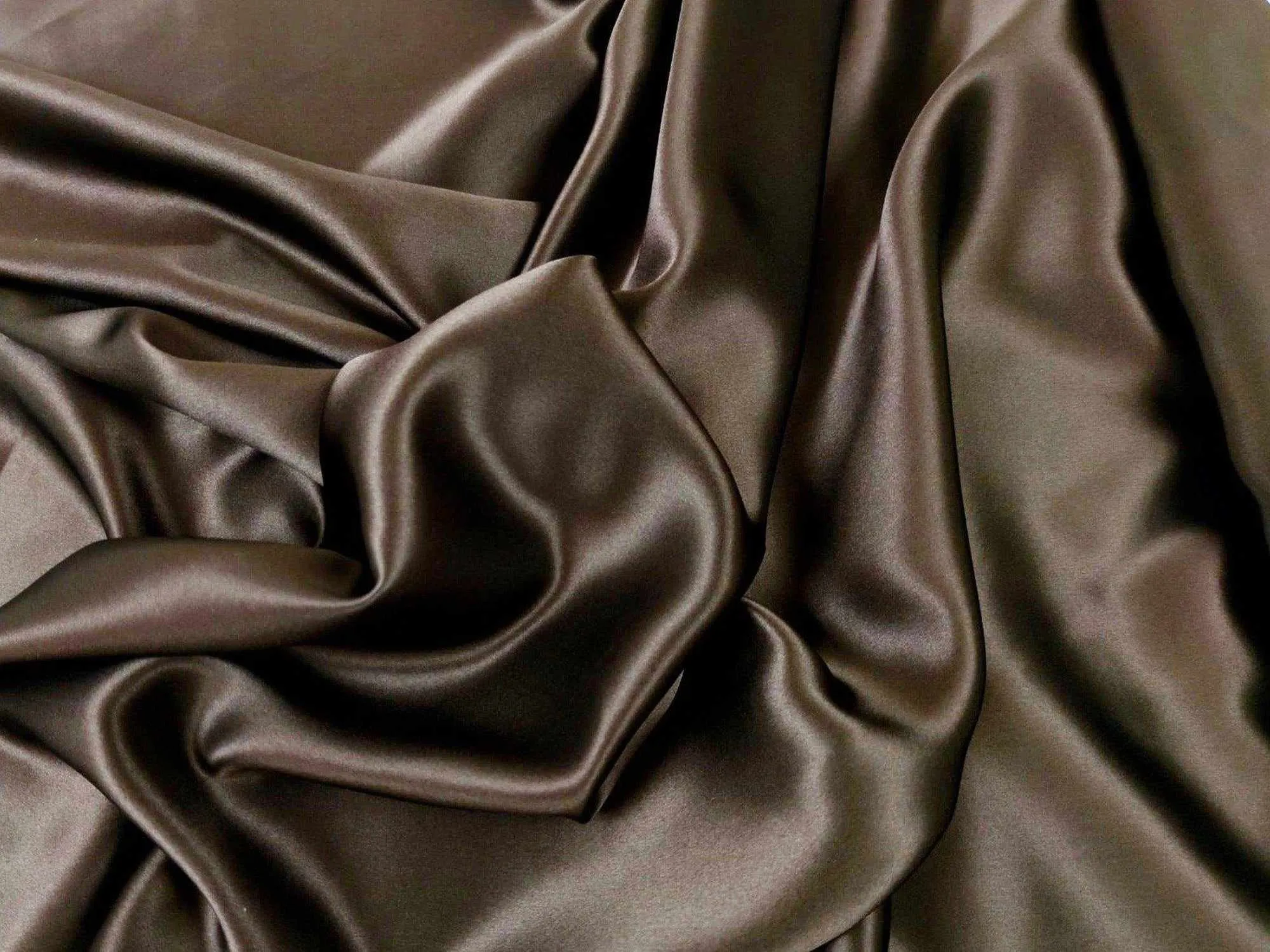 Natural Silk Satin with Elastane - 15 Colors Available