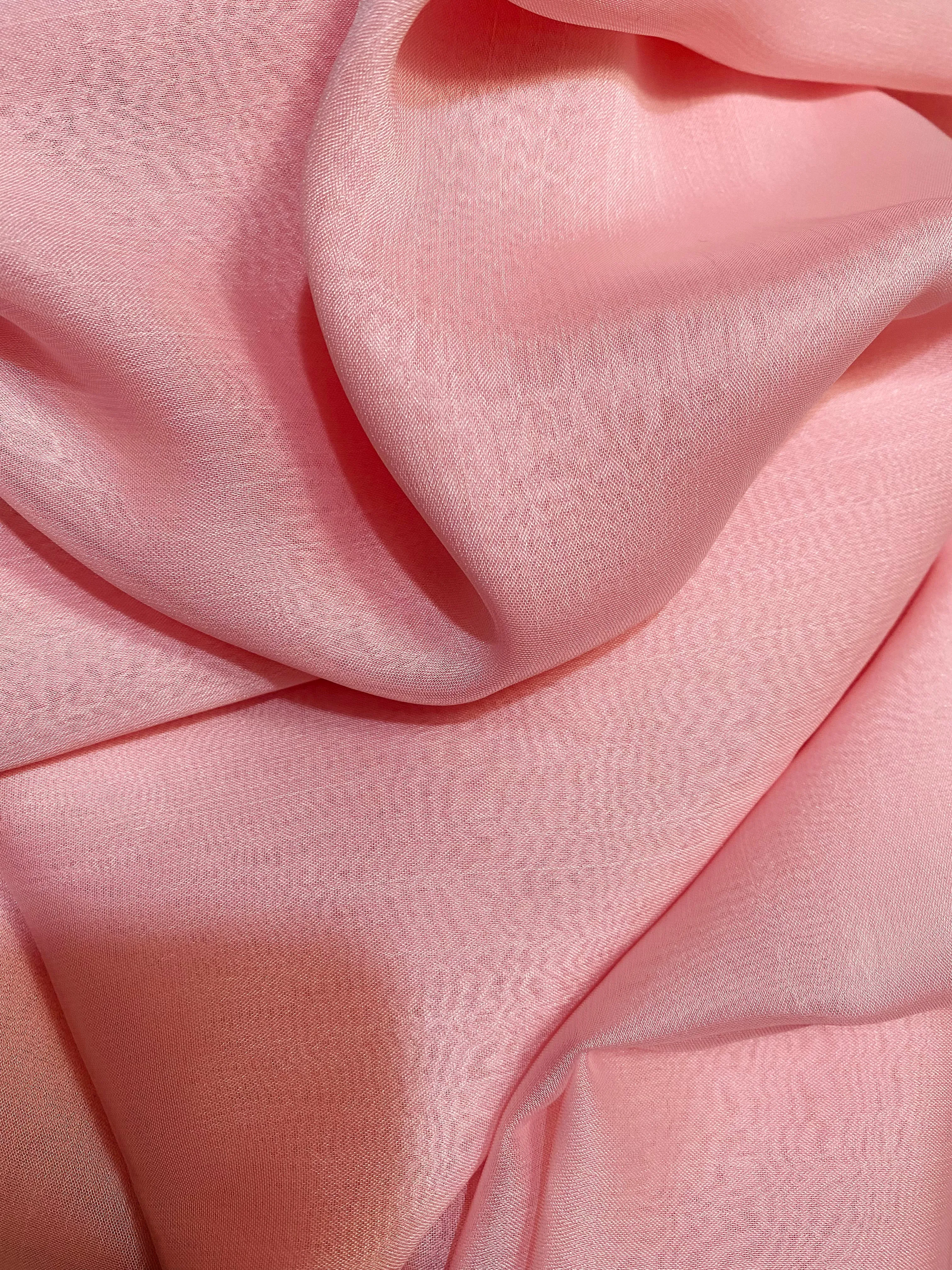 NEW Duchess Deseray Silk & Poly Chiffon Sheer Fabric - Bubblegum Pink