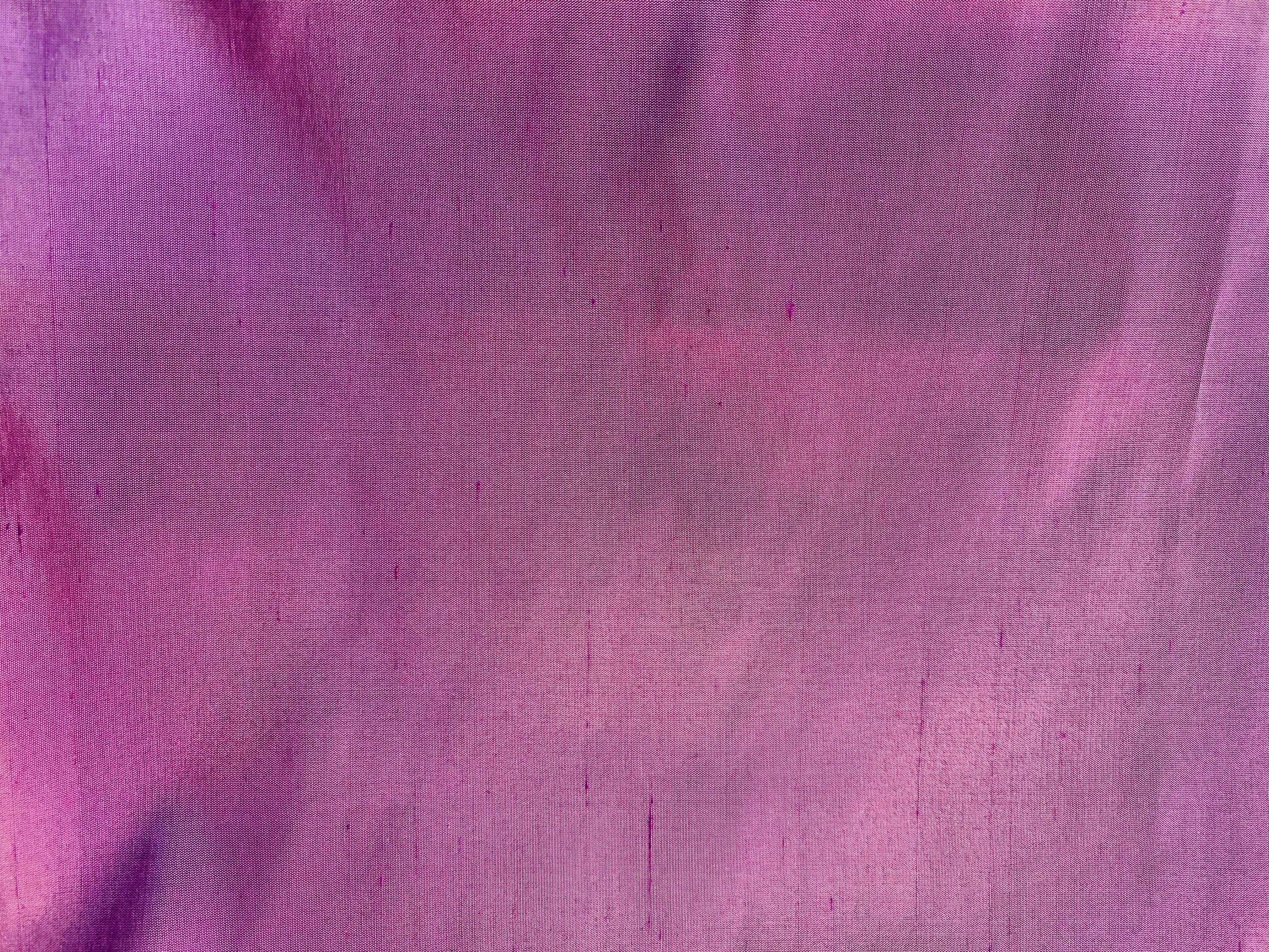 NEW Duchess Mable 100% Silk Dupioni Decorating Fabric - 55" Wide Orchid Pink Purple