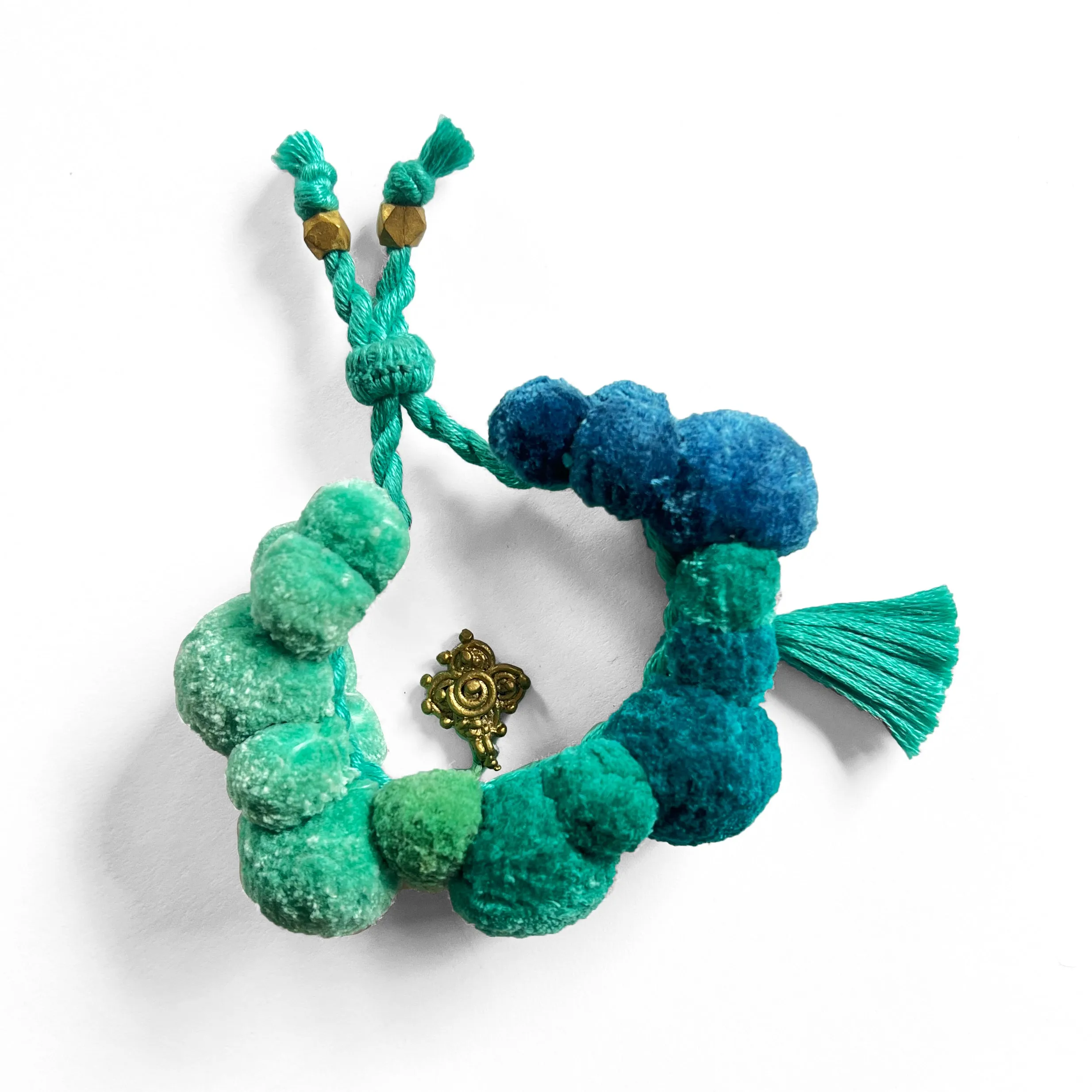 Pompom Bracelet - green