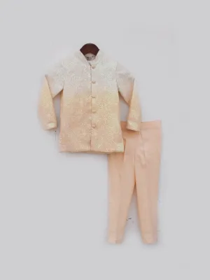 Pre-Order:  Peach Ombre Bandgala Set for Boys