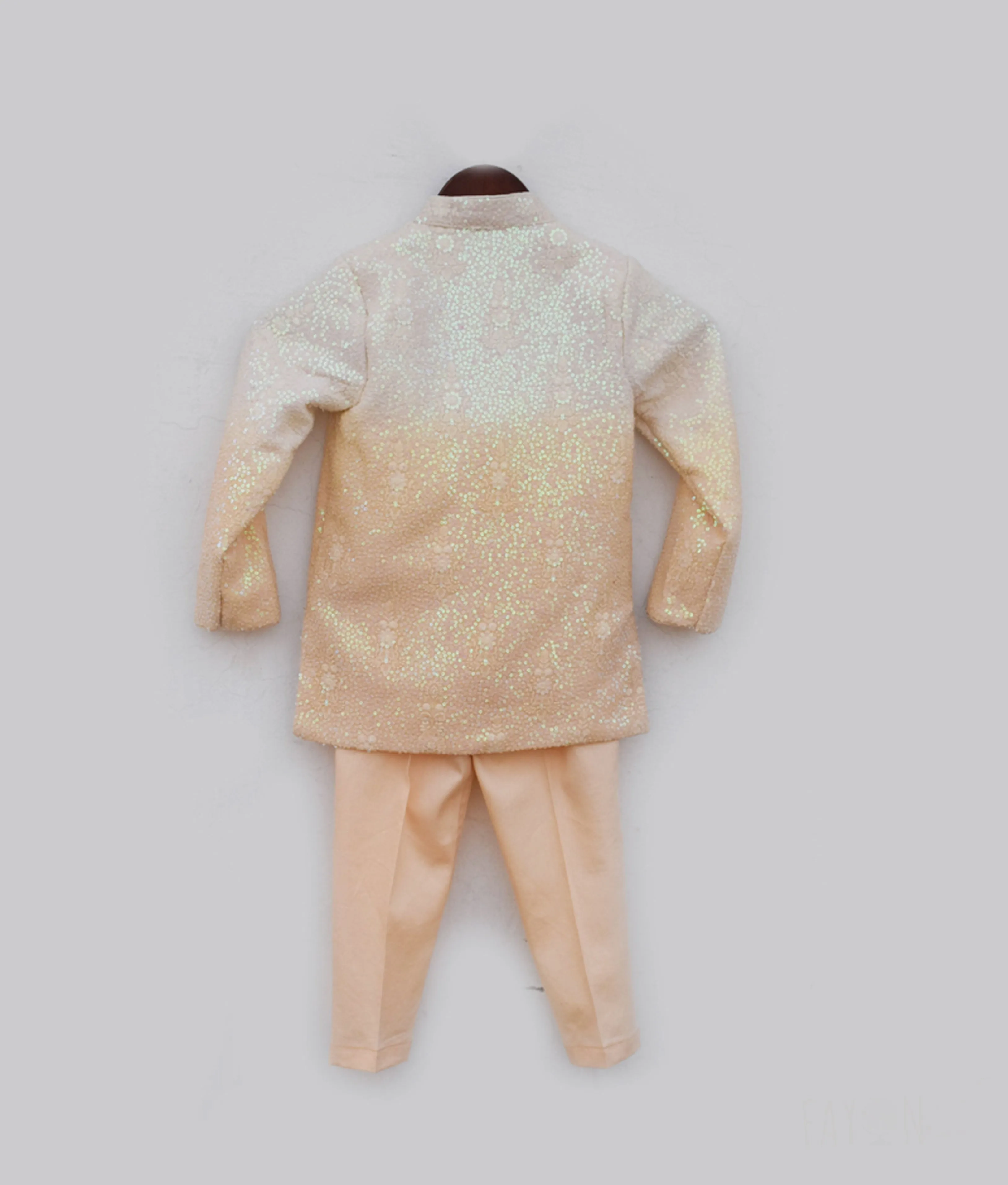 Pre-Order:  Peach Ombre Bandgala Set for Boys