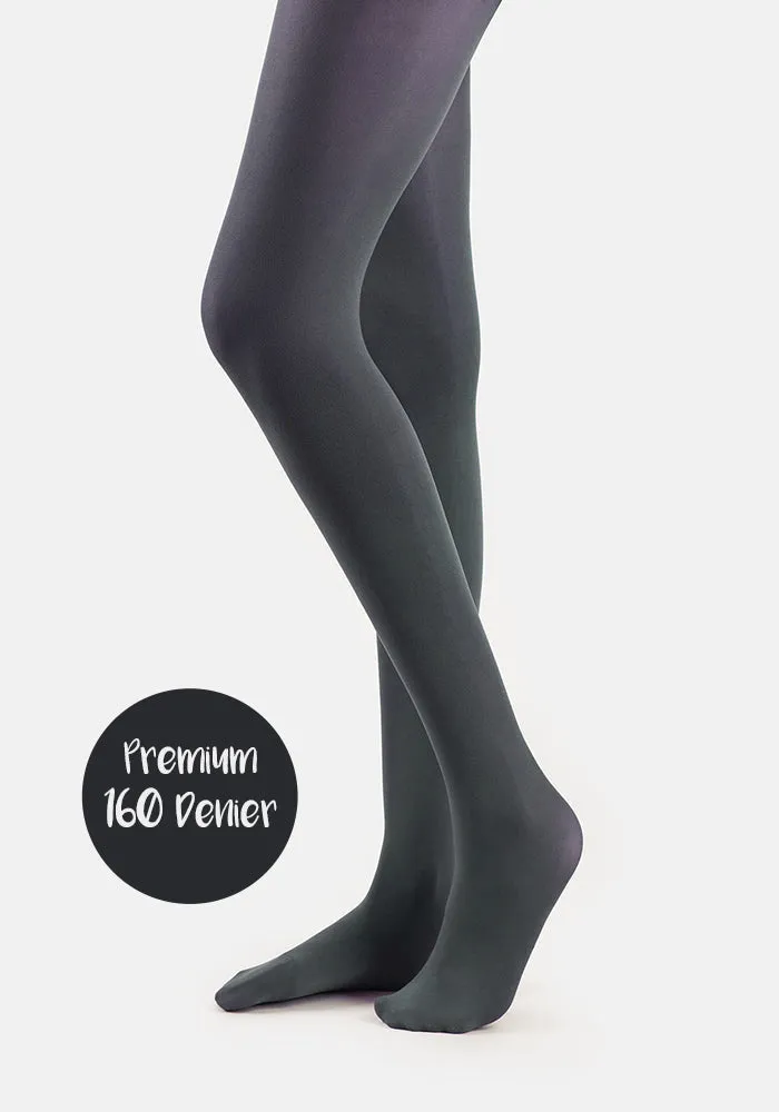 Premium 160 Denier Tights Iron Grey