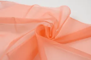 Premium Organza Silk - Salmon Pink