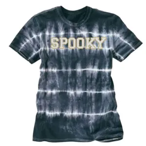 "Spooky" Black Shibori Tie Dye Tee - Unisex Shirt