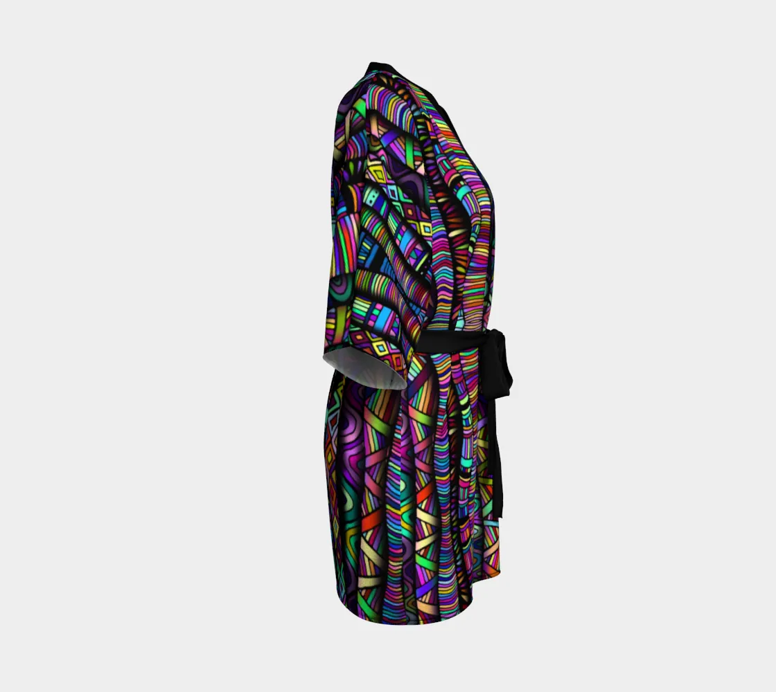 Rainbow Tribe Kimono Robe